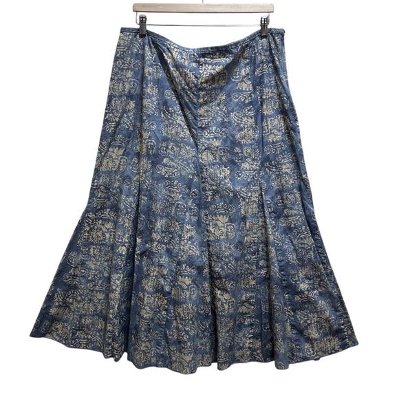 Peruvian Connection Maxi 100% Pima Cotton Skirt 18 Hippie Boho Peasant Prairie - Picture 1 of 8
